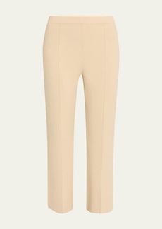 Theory Compact Crepe Cropped Flare Pants