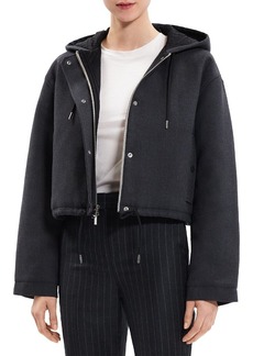 Theory Cropped Wool Parka