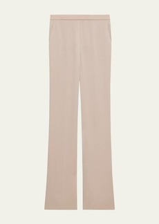 Theory Crushed Satin Slim Pull-On Pants