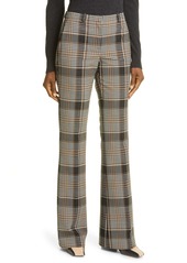 Theory Demitria Becket Plaid Trousers