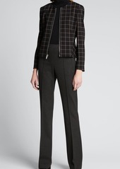 Theory Demitria Pull-On Flare-Leg Pant