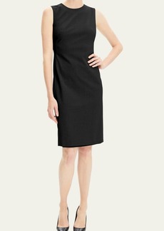 Theory Eano Sleeveless Traceable Wool Suiting Dress