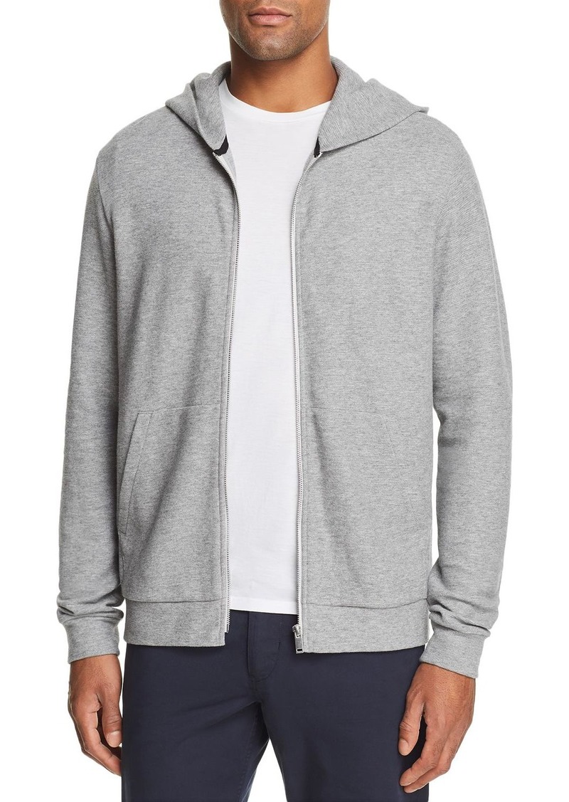 Essential ZipFront WaffleKnit Hoodie 52 Off!