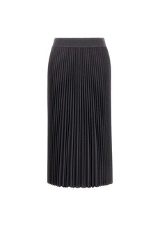 THEORY "flannel combo" wool skirt, viscose and cashmere