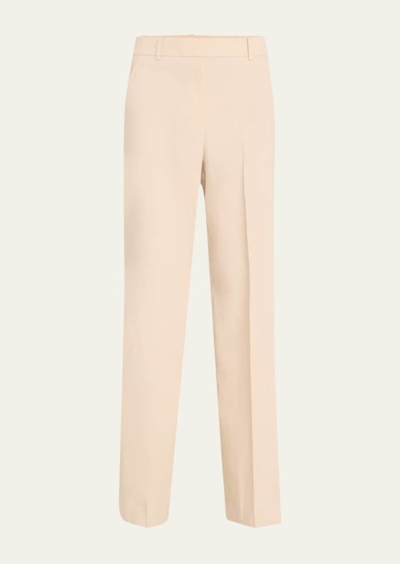 Theory Good Crunch High-Waist Wide-Leg Trousers