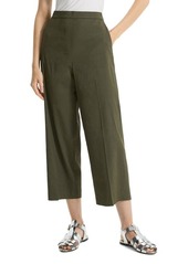 Theory Good Relaxed Fit Crop Linen Blend Pants
