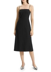 Theory Good Strappy A-Line Linen Blend Dress