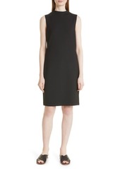 Theory High Neck Sleeveless Dress in Black at Nordstrom
