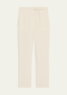 Theory High-Waist Slim Cropped Admiral Crepe Pants
