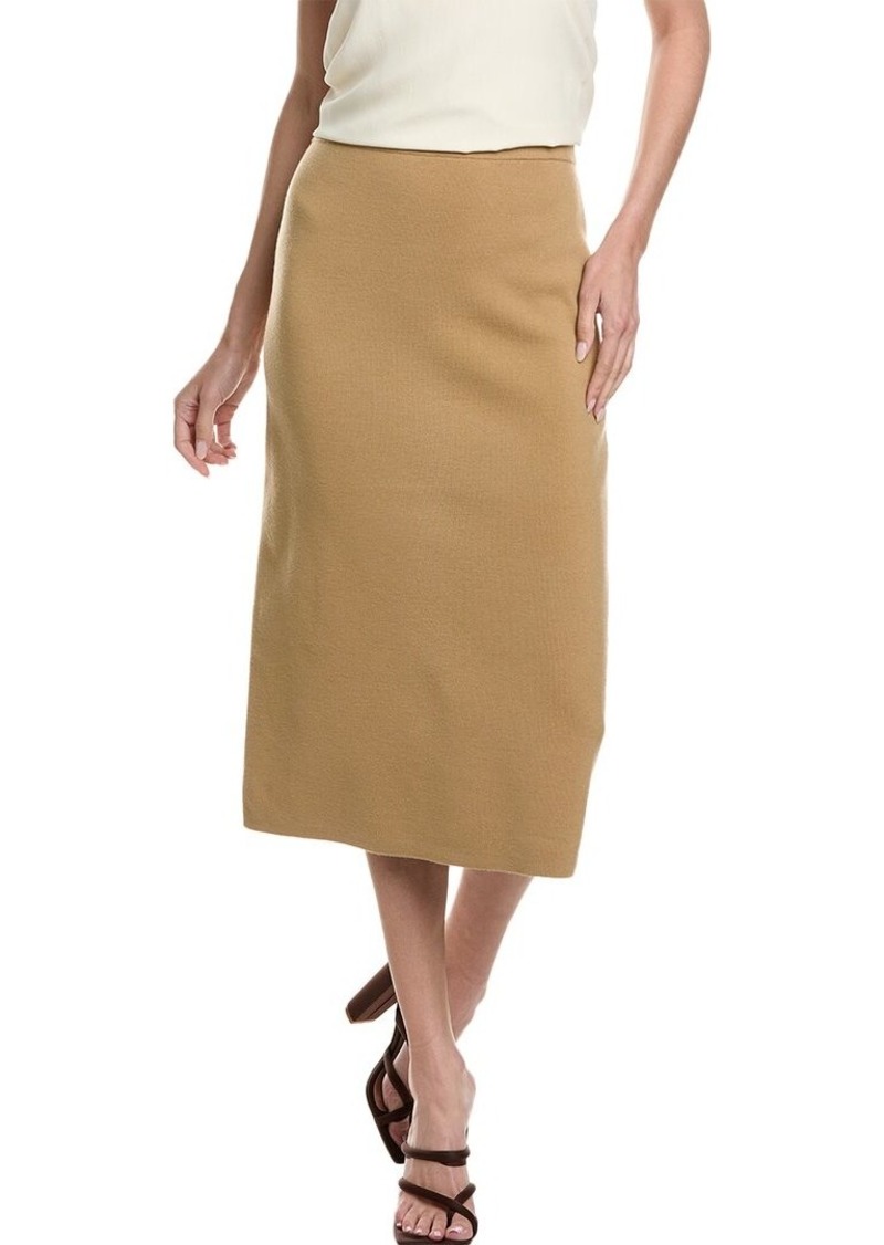 Theory Interlock Wool-Blend Pencil Skirt