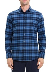 Theory Irving Garda Check Flannel Shirt