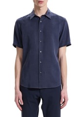 Theory Irving Short Sleeve Lyocell Button-Up Shirt