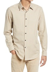 Theory Irving Windham Twill Button-Up Shirt in Peyote at Nordstrom
