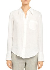 Theory Linen Button-Up Shirt