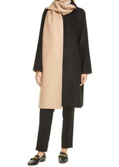 Theory Luxe New Wool & Cashmere Detachable Scarf Coat