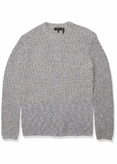 Theory Men's Cadiz C Tonal Speck Cotton Sweater  M