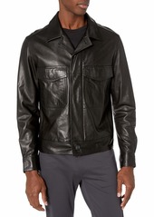 Theory Men's Leather Two Pocket Jacket  M