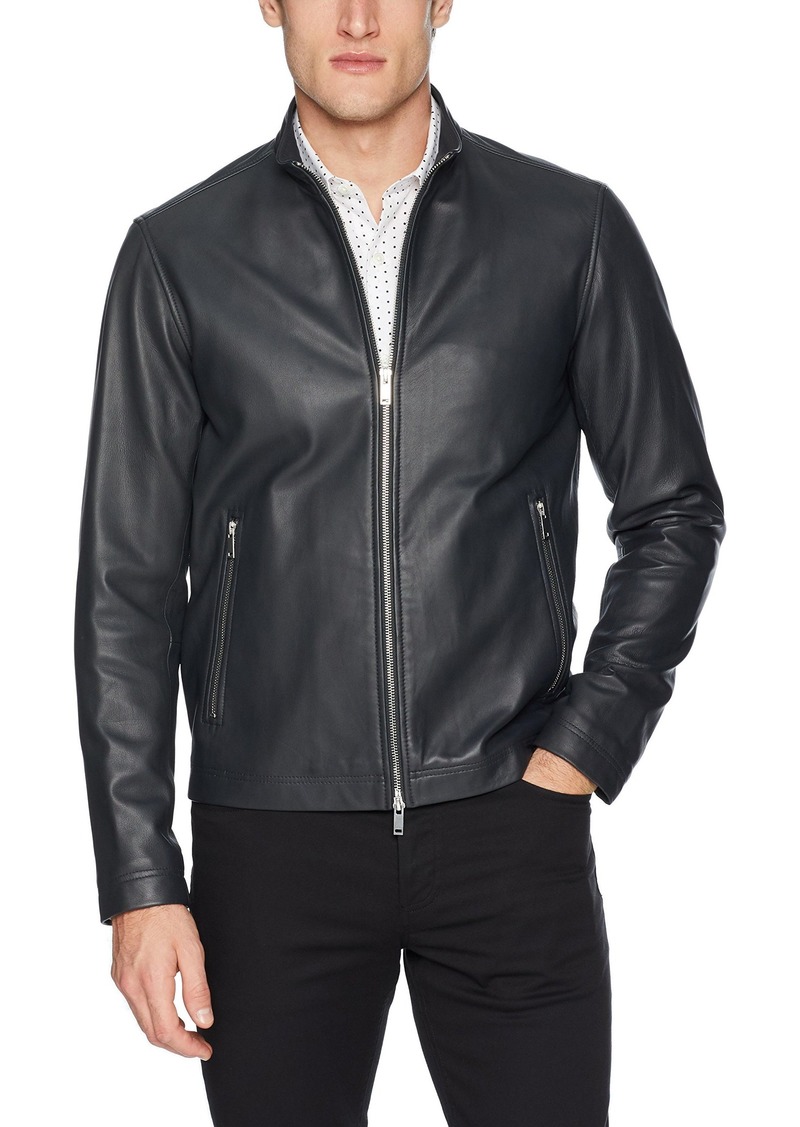Theory Men's Morvek Leather Jacket  XL
