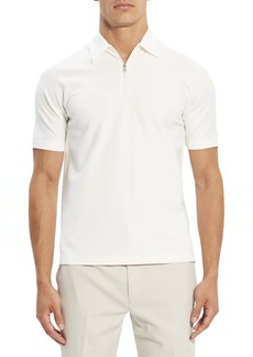 Theory Men's Ryder Quarterzip Polo in Relay Jersey