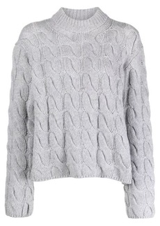 THEORY MOCK CABLE SWEATER