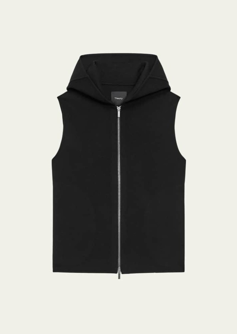 Theory New Divide Wool Hooded Vest