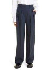 Theory New T Double Pleated Stretch Wool Pants