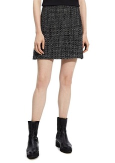 Theory Noelle High Waist Tweed Miniskirt