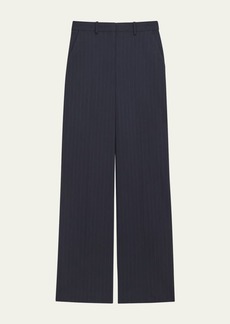 Theory Pinstripe Relax Straight Pants