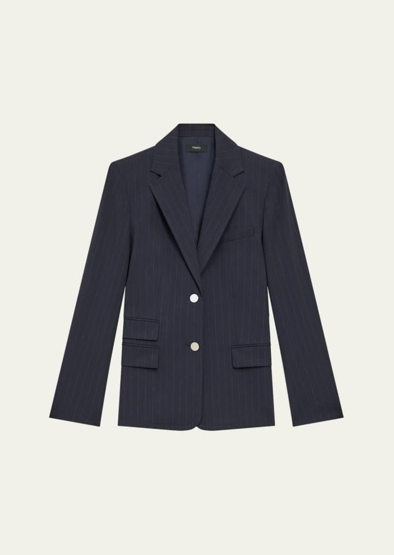 Theory Pinstripe Tailored Jacket