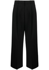 THEORY PLEATED LOW-RISE PANTS