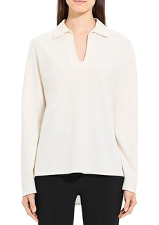 Theory Popover Long Sleeve Top