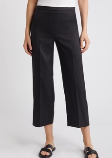 Theory Pull-On Linen Blend Wide Leg Pants