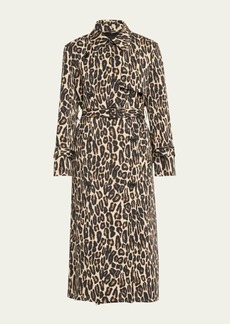 Theory Relaxed Leopard Trench Coat