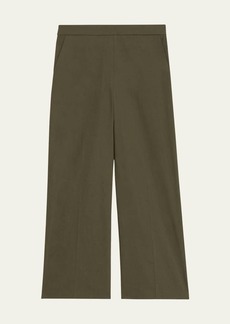 Theory Relaxed Straight Cropped Pull-On Pants