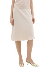 Theory Rib Waistband Bias Silk Slip Skirt