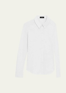 Theory Riduro Organic Cotton Button-Down Shirt