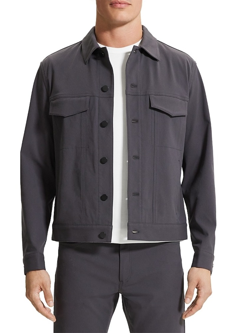 Theory River Stretch Neoteric Twill Trucker Jacket