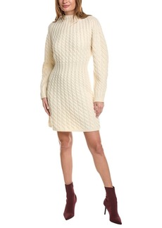 Theory Sculpted Wool & Cashmere-Blend Sweaterdress