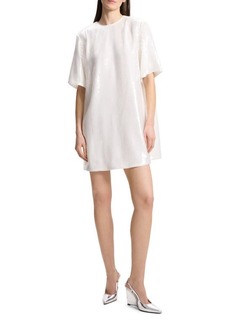 Theory Sequin Embellished T-Shirt Dress