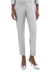 Theory Shan Slim Silk Ankle Tapered Pants