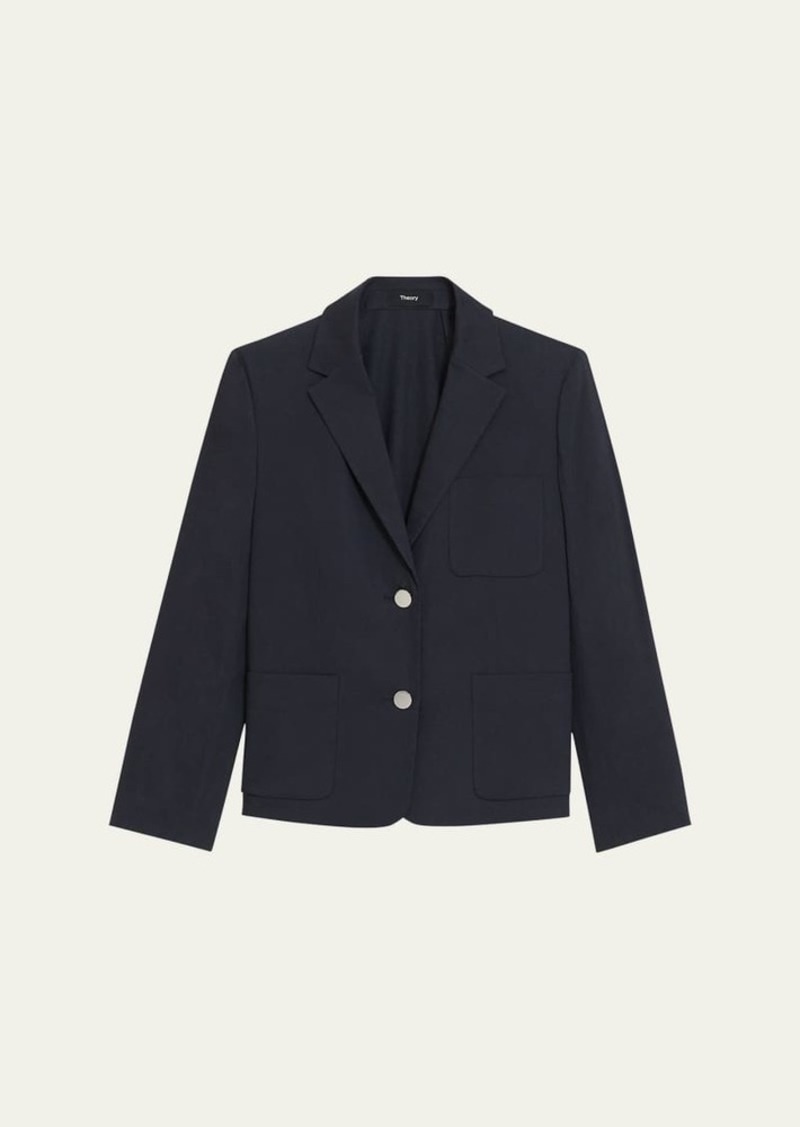 Theory Shrunken Patch Pocket Jacket