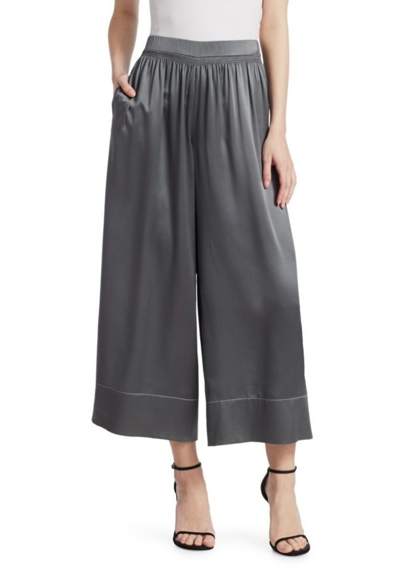 Theory Smocked Silk Culottes | Bottoms