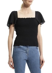 Theory Smocked Top