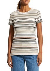 Theory Stella Slim Stripe Organic Cotton T-Shirt in Multi at Nordstrom