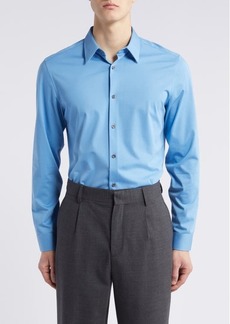Theory Sylvain ND Structure Knit Button-Up Shirt