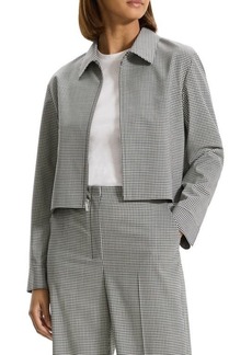 Theory Tailor Stretch Wool Crop Jacket