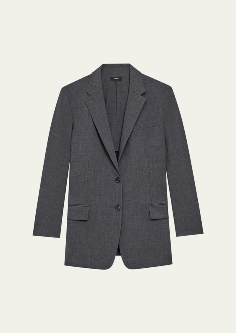 Theory Tailored Oversize Jacket in Good Wool