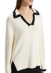 Theory Textured Collared Oversized Pullover