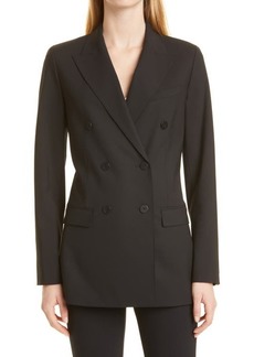 Theory Tracea Double Breasted Blazer in Black at Nordstrom