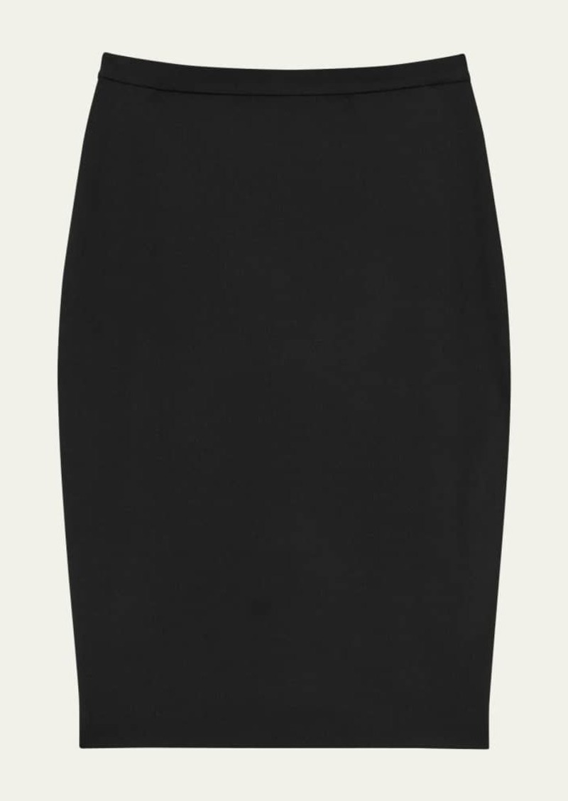 Theory Traceable Wool Knee-Length Pencil Skirt